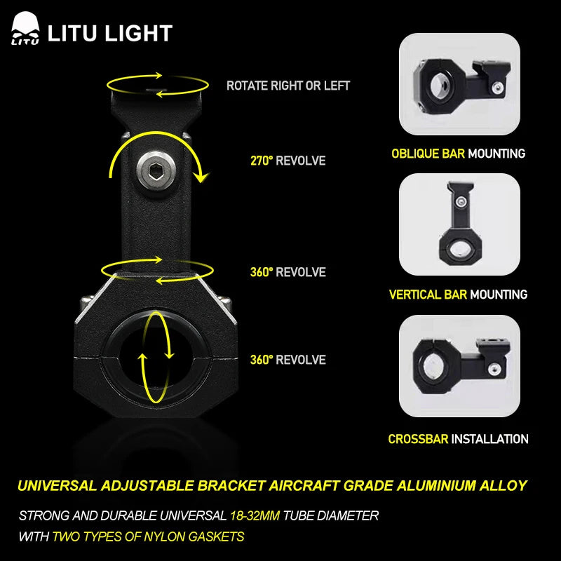 LED Motorcycle Spot Lamp 4.5 Inch 70W LED Driving Lights for Moto Off-Road Truck Tractor 4x4 Work UTV Auxiliary Headlight